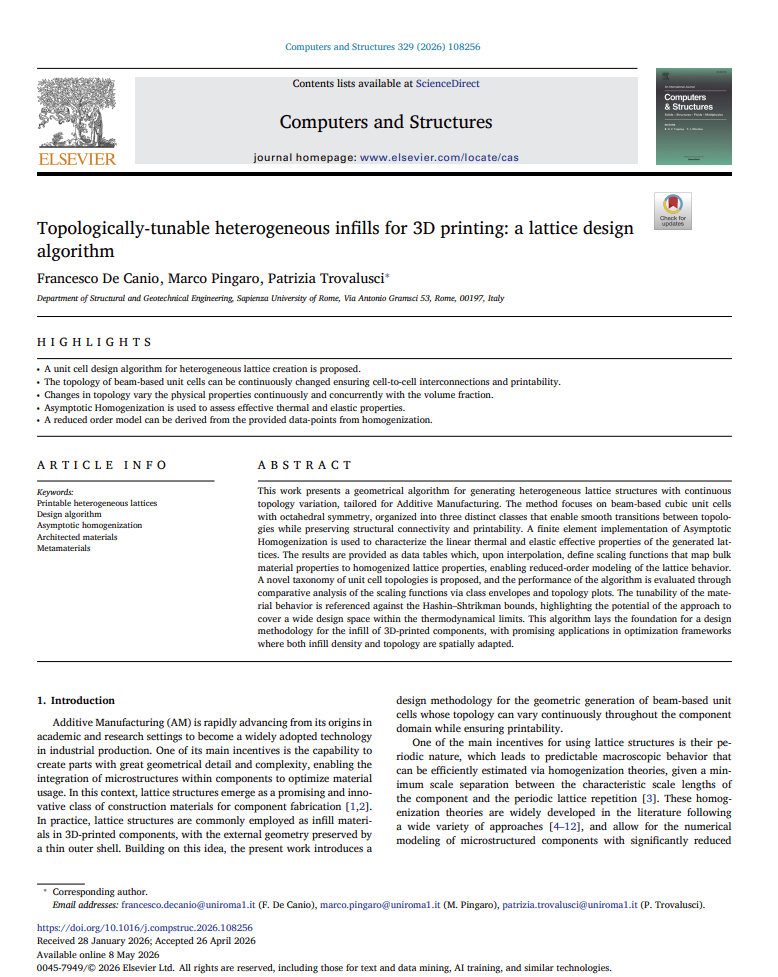 Topologically-tunable heterogeneous infills for 3D printing: a lattice design algorithm